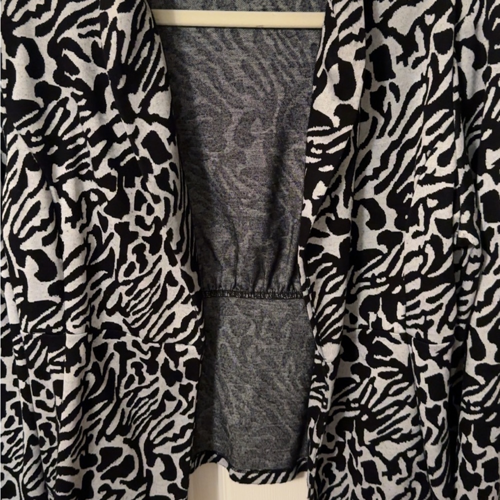 Cato Monochrome Patterned Cardigan